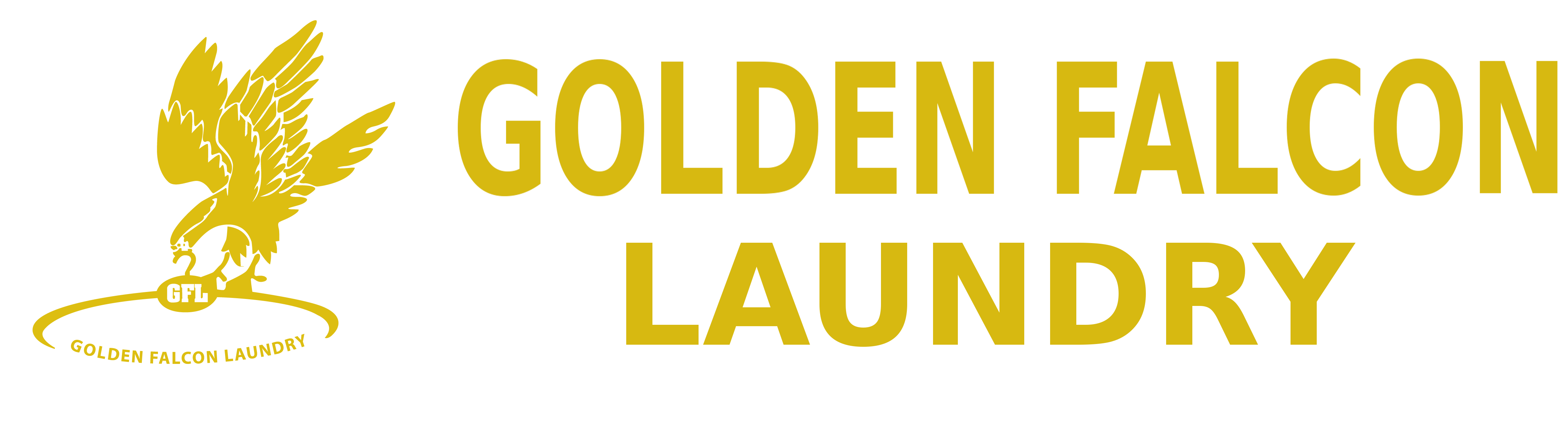 Golden Falcon Laundry, Dubai. Logo